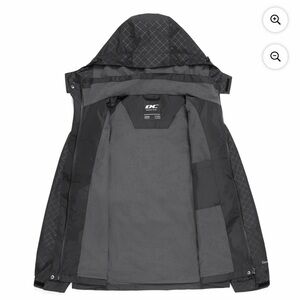 Diamond Supply Co. Black Hooded Raincoat